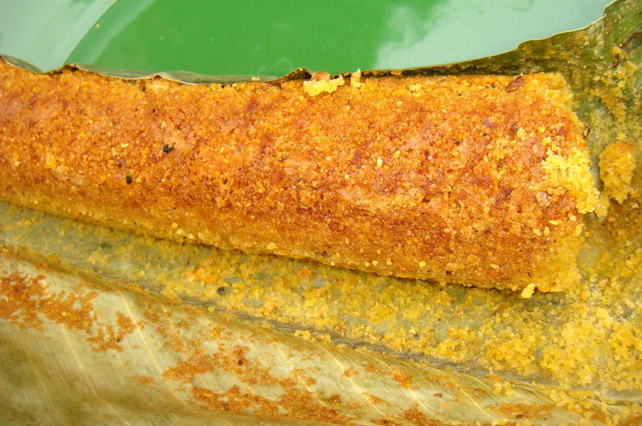 BROA NA FOLHA DA BANANEIRA OU CAETÉ